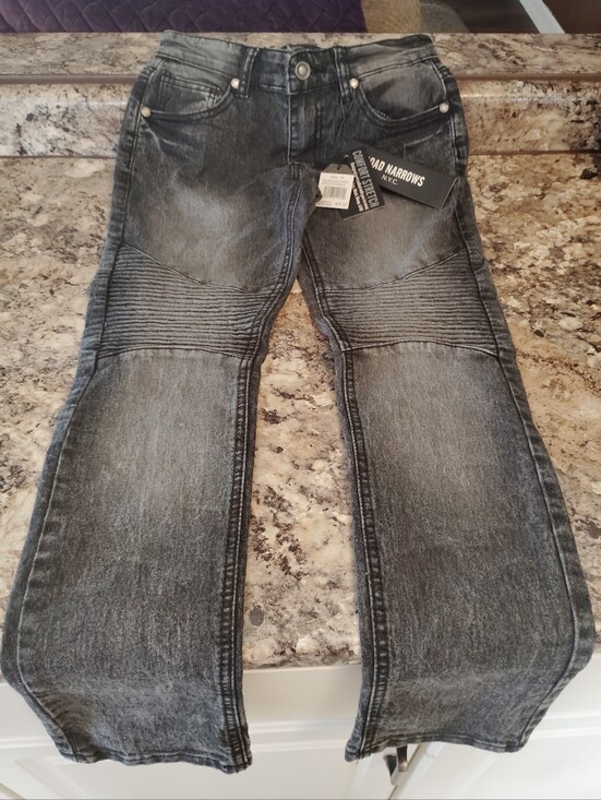 Other - :NWT Broad Narrows N.Y.C. Boys Moto Biker Jeans Black Rinse Size 14 ​